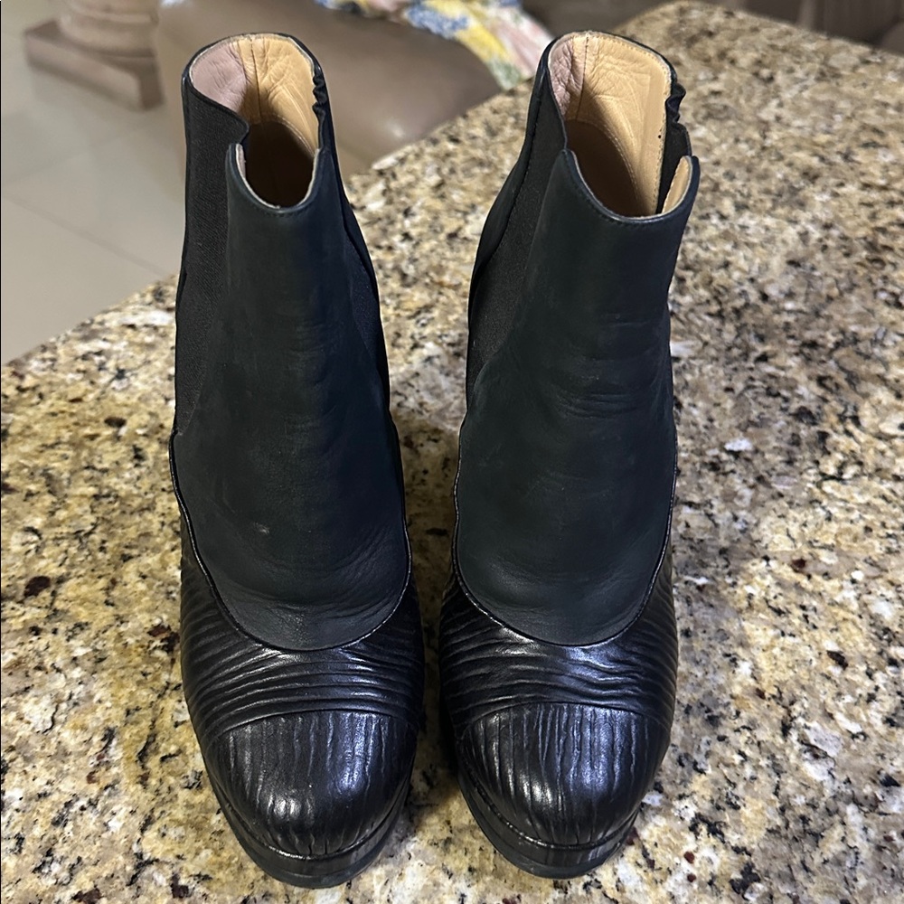 Chanel Bootie Black Platform - image 8